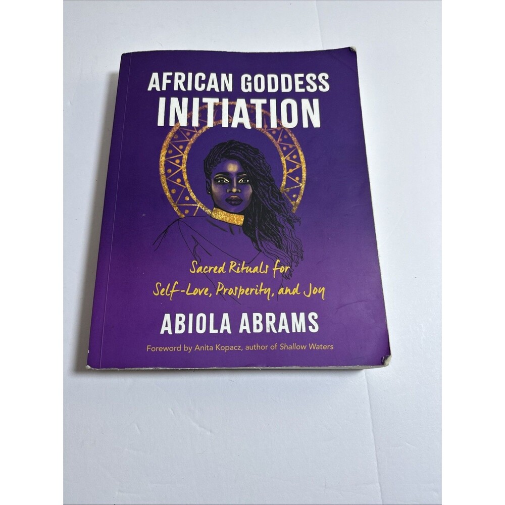 Abiola Abrams African Goddess Initiation Book Purple Good Sacred Rituals Rituals